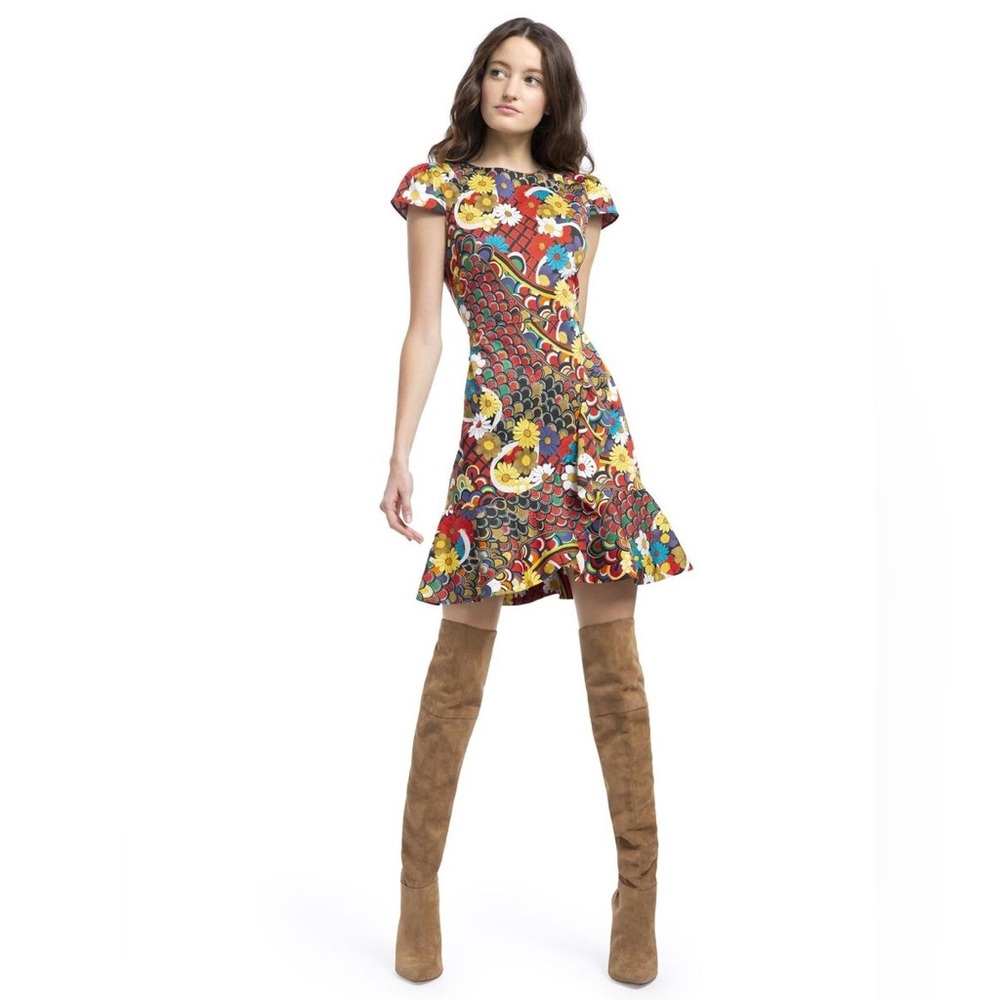 Alice & Olivia Kirby ruffle dress excellent condition